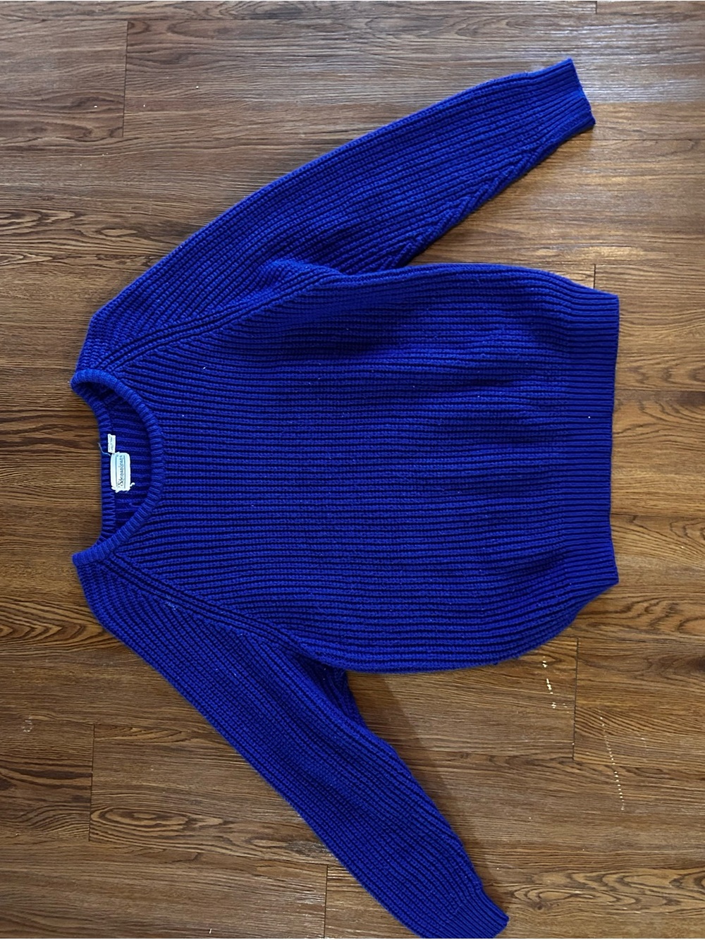 Classic Crewneck Sweater in Cobalt Blue